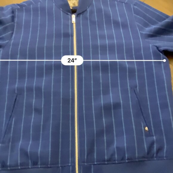 Men W Houston White Plaid Jacket Nearly New - Picture 4 of 6